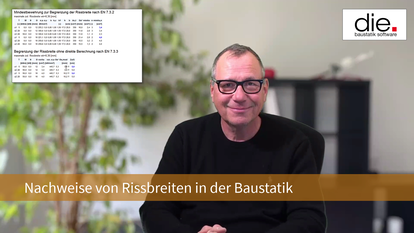 Nachweise von Rissbreiten in der Baustatik